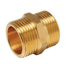 Ниппель лат. никель.   3/4" (ду20) нр-нр