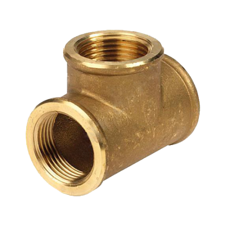 Тройник лат. никель. 1" (ду25) м-м