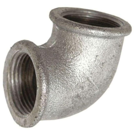 Угольник чуг. оцинкованный Ду25